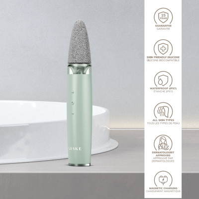 Шліфувальна пилка для стоп з додатковими насадками GESKE Electric Pumice Foot Smoothing Multi-Pen 8 в 1 green