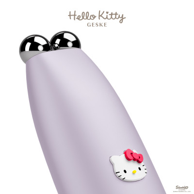 Мікрострумова ручка для підтяжки обличчя GESKE MicroCurrent Face-Lift Pen by Hello Kitty purple