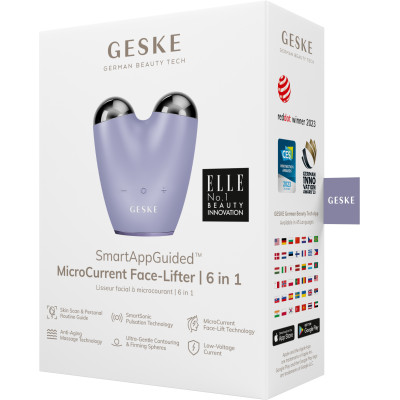 Мікрострумовий підтягувач обличчя GESKE MicroCurrent Face-Lifter purple
