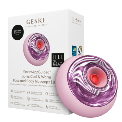 Масажер для обличчя та тіла GESKE Sonic Cool&Warm Face and Body Massager pink