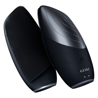Електронна звукова термощітка для обличчя GESKE Sonic Thermo Facial Brush black