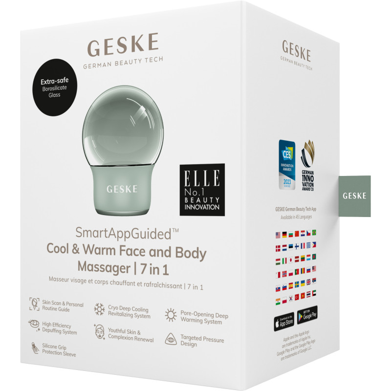 Масажер для обличчя і тіла GESKE Cool&Warm Face and Body Massager 7 в 1 green