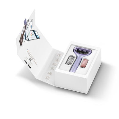 Ролер для голкової мезотерапії обличчя та тіла GESKE MicroNeedle Face&Body Roller 9 в 1 purple
