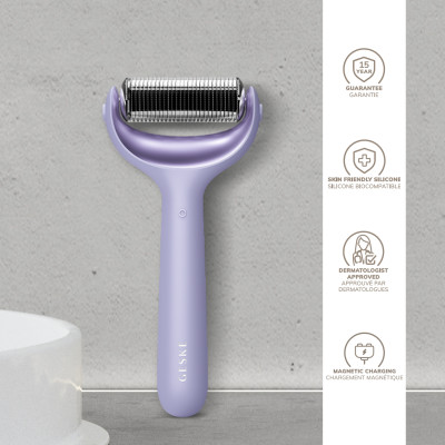 Ролер для голкової мезотерапії обличчя та тіла GESKE MicroNeedle Face&Body Roller 9 в 1 purple