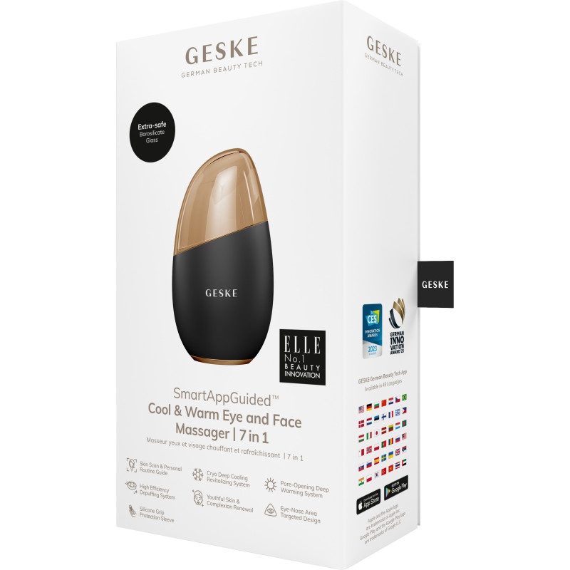 Масажер для обличчя GESKE Cool&Warm Eye and Face Massager gray