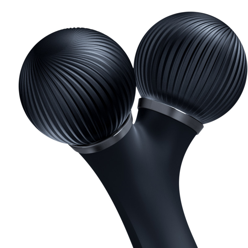 Електронний ультразвуковий ролик для обличчя GESKE Sonic Facial Roller black