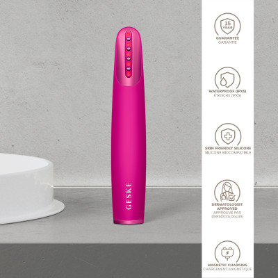 Пристрій для зміцнення і тонізації шкіри обличчя GESKE Skin Firming Wand 7 в 1 magenta