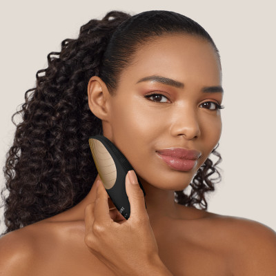 Електронна звукова термощітка для обличчя GESKE Sonic Thermo Facial Brush gray