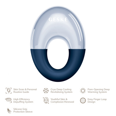 Масажер для очей GESKE Cool&Warm Eye Massager 7 в 1 midnight