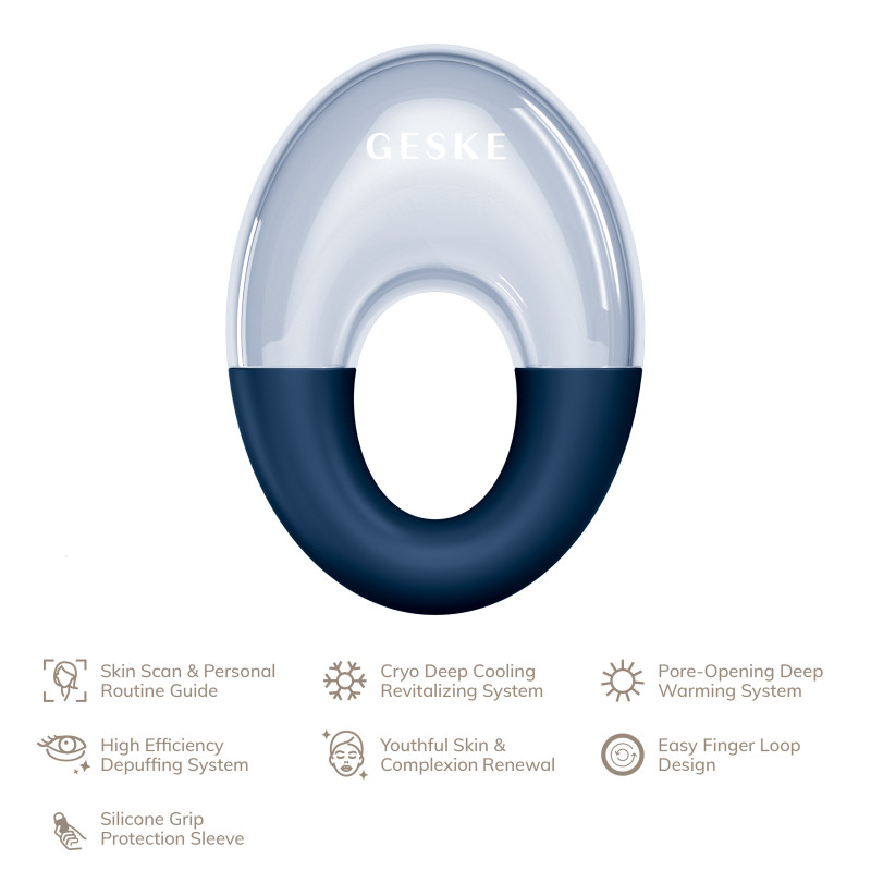 Масажер для очей GESKE Cool&Warm Eye Massager 7 в 1 midnight