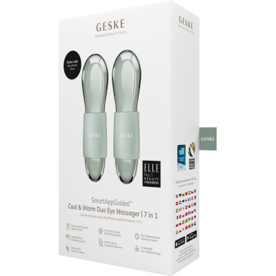 Подвійний масажер для очей GESKE Cool&Warm Duo Eye Massager 7 в 1 green