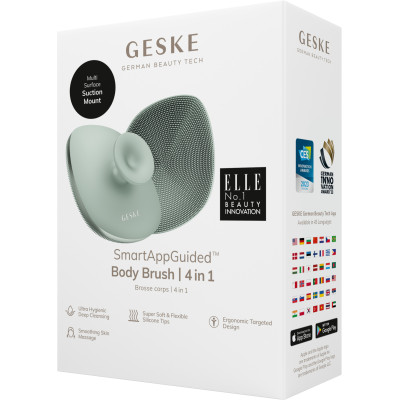 Щітка для тіла GESKE Body Brush 4 в 1 green