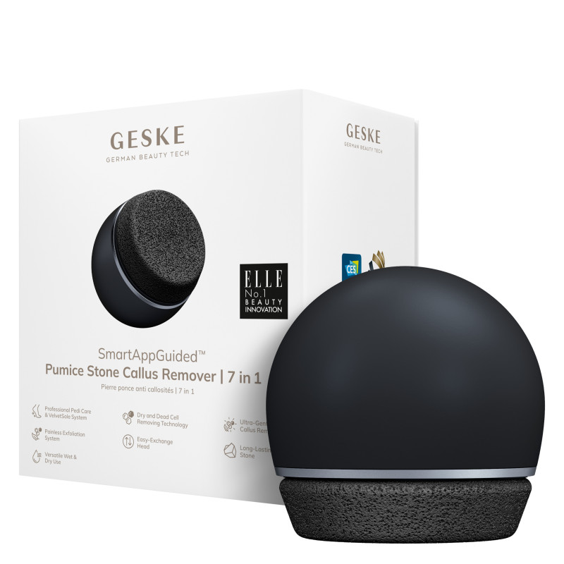 Набір для догляду за стопами GESKE Pumice Stone Callus Remover 7 в 1 black