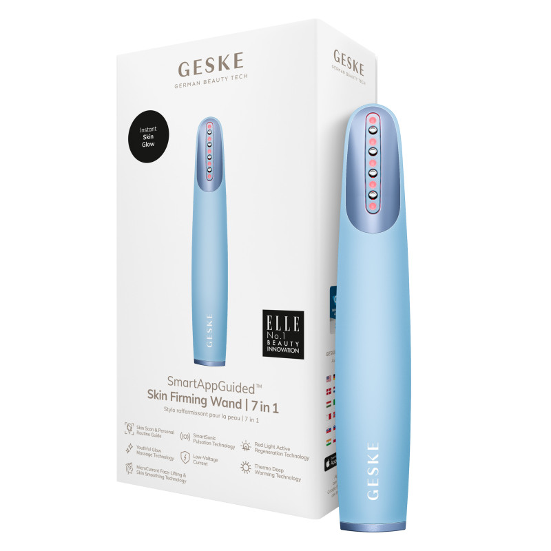 Пристрій для зміцнення і тонізації шкіри обличчя GESKE Skin Firming Wand aquamarine