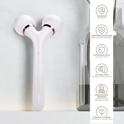 Електронний ультразвуковий ролик для обличчя та тіла GESKE Sonic Facial&Body Roller starlight