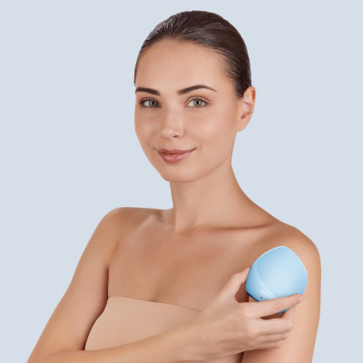 Ультразвукова щітка для тіла та інтенсивний пілінг GESKE Sonic Body Brush&Intensive Exfoliator 7 в 1 aquamarine