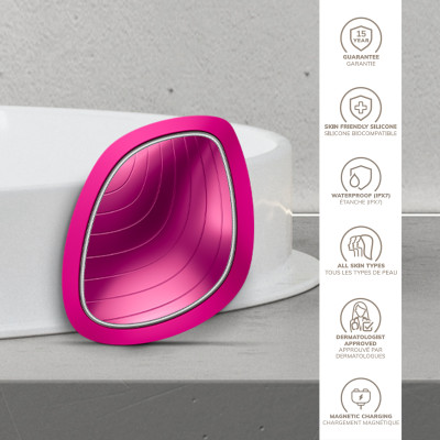 Ультразвукова маска тепло та холод GESKE Sonic Warm&Cool Mask 9 в 1 magenta
