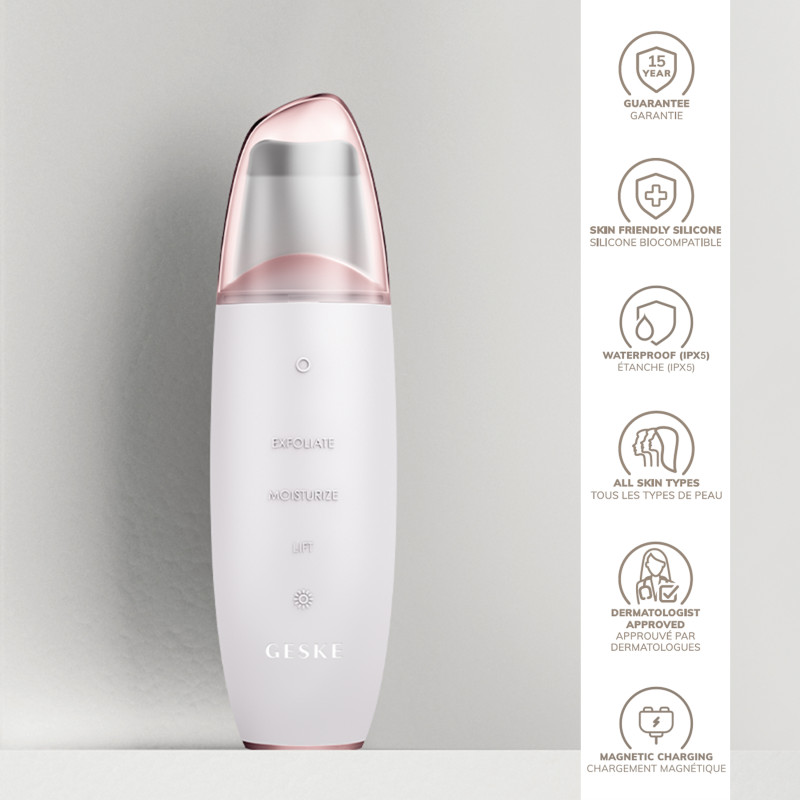 Мікрострумовий скрабер для шкіри та усунення чорних точок GESKE MicroCurrent Skin Scrubber&Blackhead Remover 9 в 1 starlight