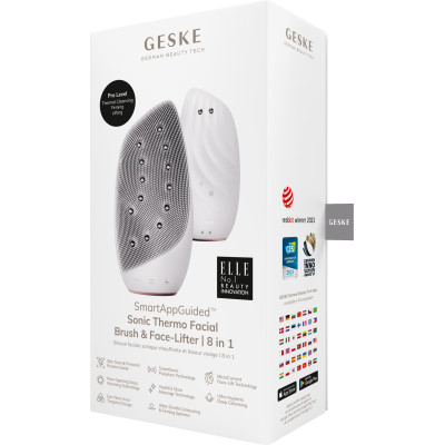 Очищувальна щітка для обличчя GESKE Sonic Thermo Facial Brush&Face-Lifter starlight