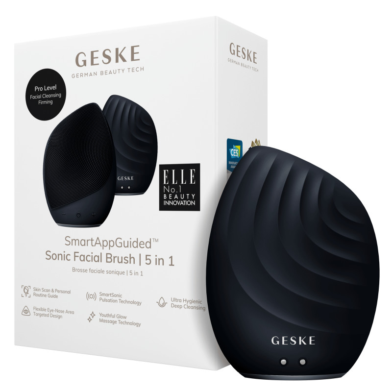 Електронна ультразвукова щітка для обличчя GESKE Sonic Facial Brush 5 в 1 black