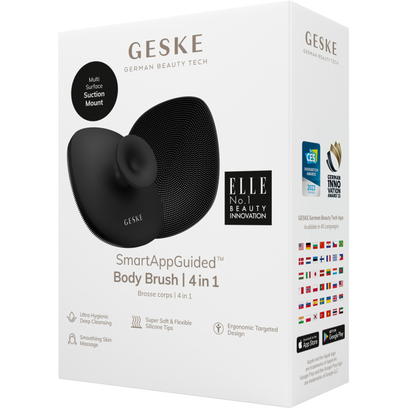 Щітка для тіла GESKE Body Brush 4 в 1 gray