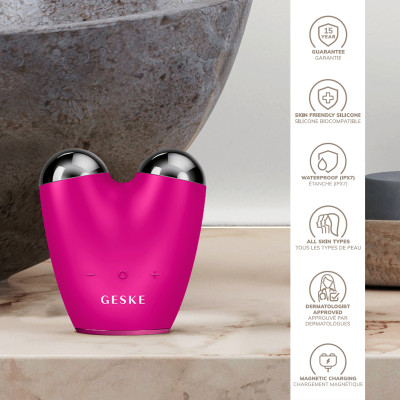 Мікрострумовий підтягувач обличчя GESKE MicroCurrent Face-Lifter magenta