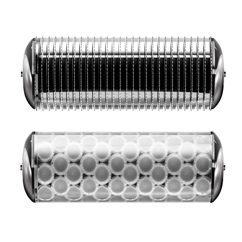 Електронний ролер для обличчя та тіла з мікроголками GESKE MicroNeedle Face&Body Roller 8 в 1 purple