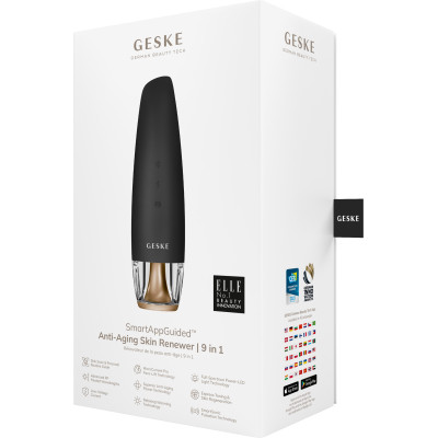 Антивіковий LED-випромінювач для відновлення шкіри обличчя GESKE Anti-Aging Skin Renewer 9 в 1 gray