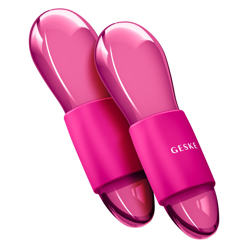 Подвійний масажер для очей GESKE Cool&Warm Duo Eye Massager 7 в 1 magenta