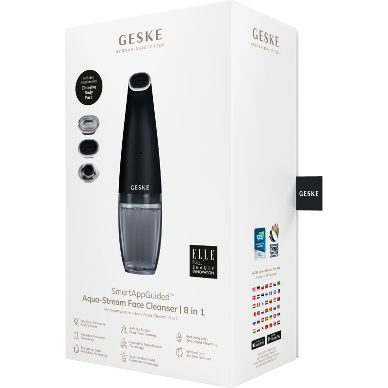 Очищуючий засіб для обличчя GESKE Aqua-Stream Face Cleanser 8 в 1 black