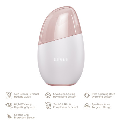 Масажер для обличчя GESKE Cool&Warm Eye and Face Massager starlight
