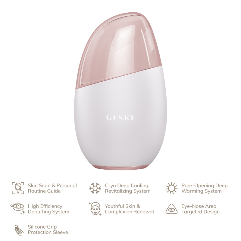 Масажер для обличчя GESKE Cool&Warm Eye and Face Massager starlight