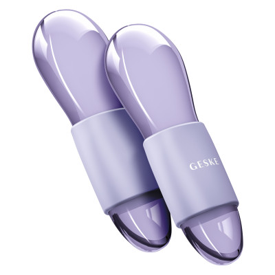 Подвійний масажер для очей GESKE Cool&Warm Duo Eye Massager purple