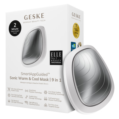Ультразвукова маска тепло та холод GESKE Sonic Warm&Cool Mask 9 в 1 white Ультразвукова маска тепло та холод GESKE Sonic Warm&Cool Mask 9 в 1 white