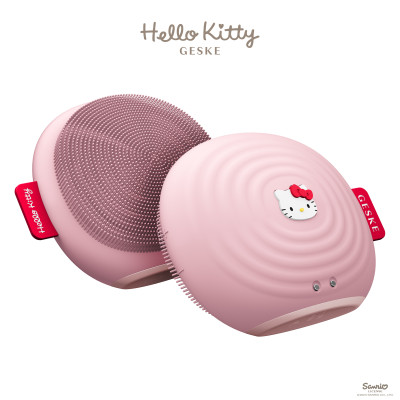 Електронна ультразвукова щітка для обличчя GESKE Sonic Facial Brush by Hello Kitty pink