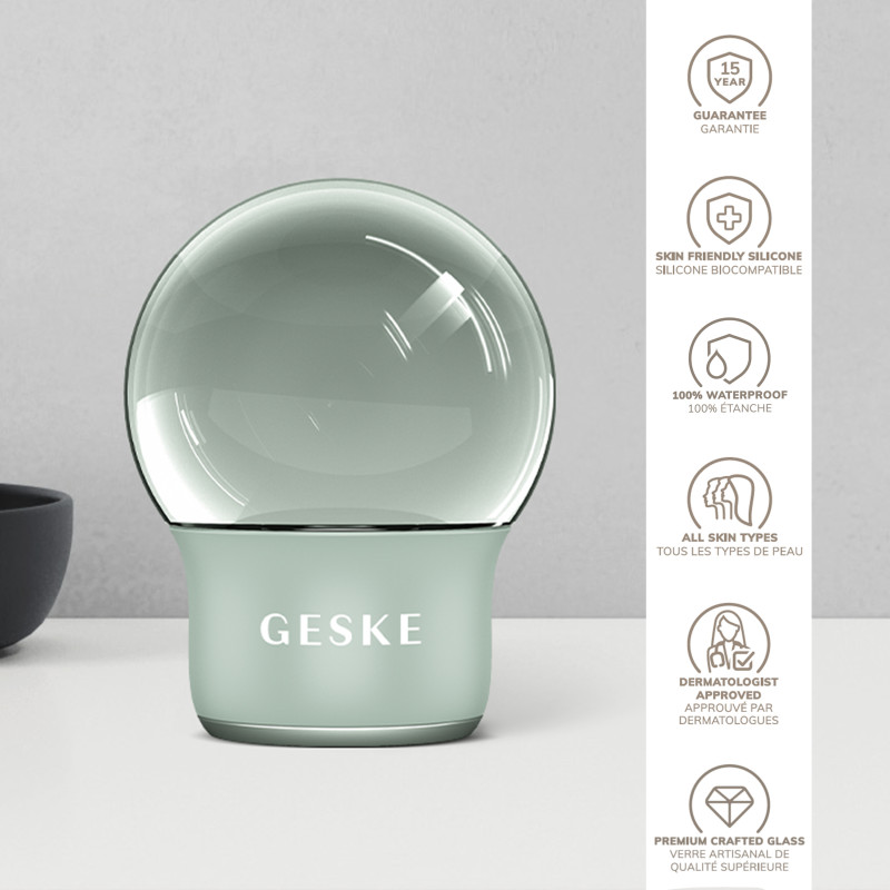 Масажер для обличчя і тіла GESKE Cool&Warm Face and Body Massager 7 в 1 green