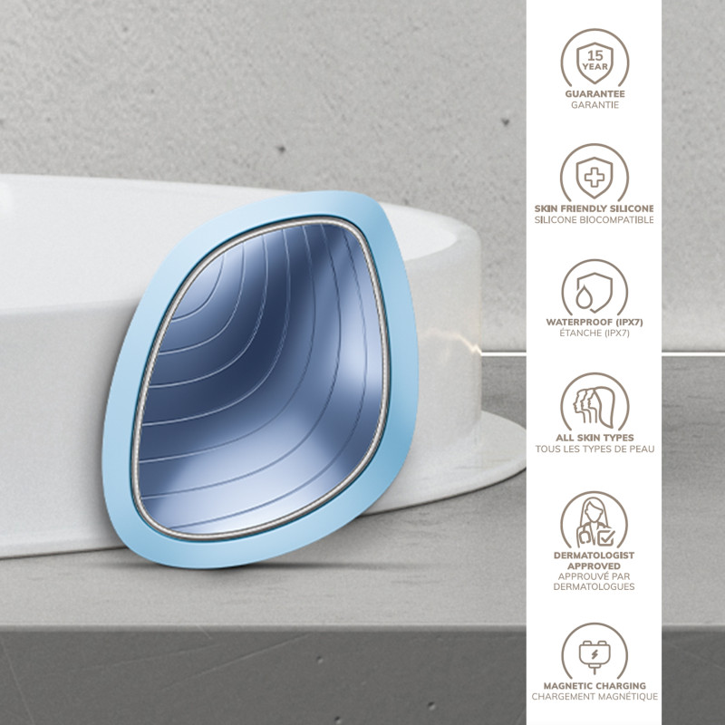 Ультразвукова маска тепло та холод GESKE Sonic Warm&Cool Mask aquamarine