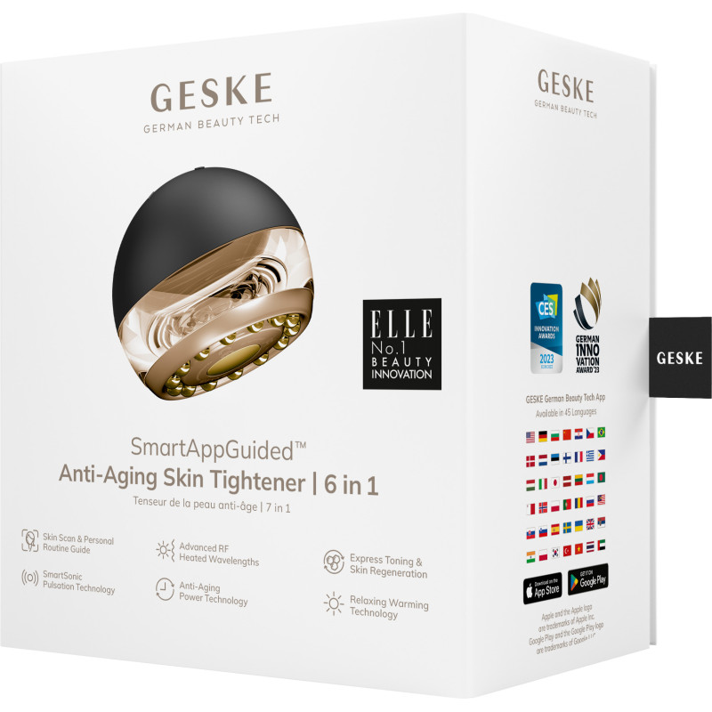 Масажер для підтяжки шкіри обличчя GESKE Anti-aging Skin Tightener gray