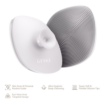 Щітка для обличчя GESKE Facial Brush 4 в 1 з тримачем starlight