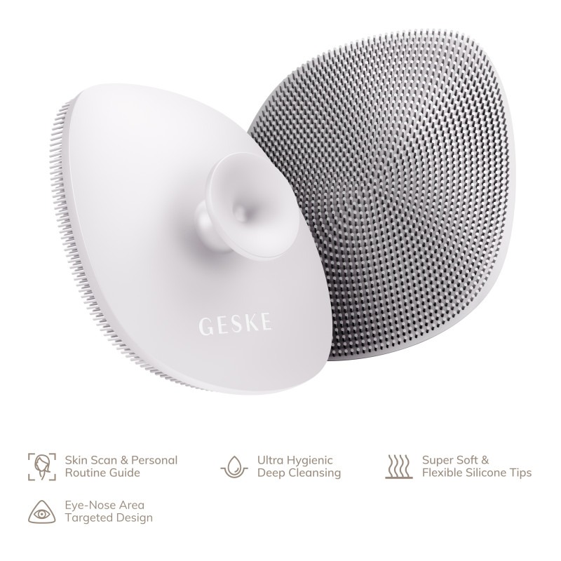 Щітка для обличчя GESKE Facial Brush 4 в 1 з тримачем starlight