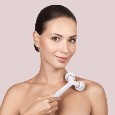 Електронний ультразвуковий ролик для обличчя та тіла GESKE Sonic Facial&Body Roller starlight