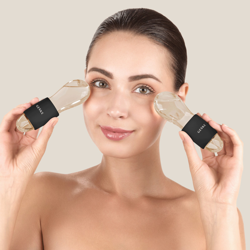 Подвійний масажер для очей GESKE Cool&Warm Duo Eye Massager 7 в 1 gray