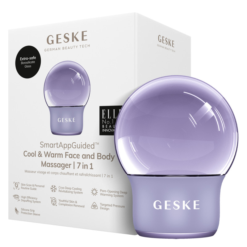Масажер для обличчя і тіла GESKE Cool&Warm Face and Body Massager purple