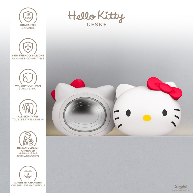 Ультразвукова маска тепло та холод GESKE Sonic Warm&Cool Mask у формі голови кота by Hello Kitty