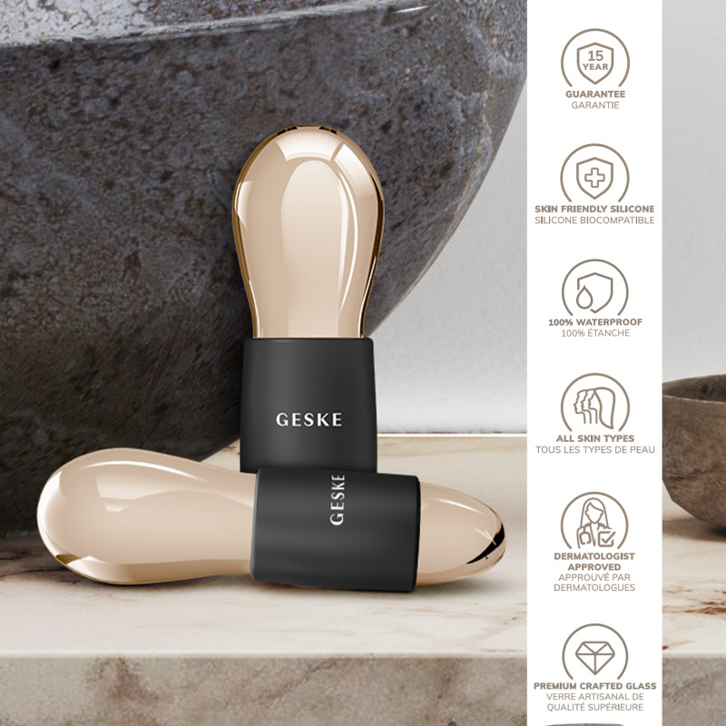 Подвійний масажер для очей GESKE Cool&Warm Duo Eye Massager 7 в 1 gray