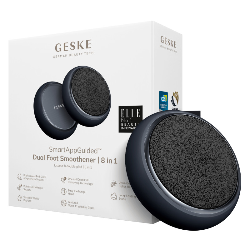 Набір для догляду за стопами GESKE Dual Foot Smoothener 8 в 1 black