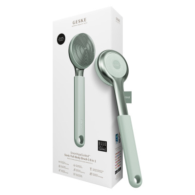 Ультразвукова щітка для всього тіла GESKE Sonic Full-Body Brush&Intensive Exfoliator 8 в 1 green