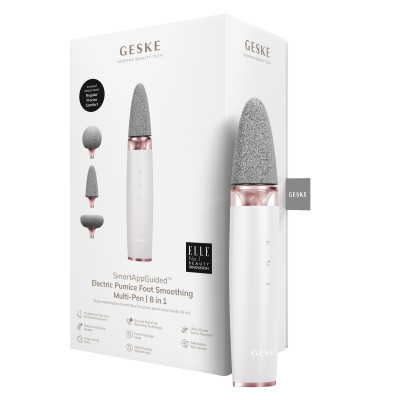 Шліфувальна пилка для стоп з додатковими насадками GESKE Electric Pumice Foot Smoothing Multi-Pen 8 в 1 starlight