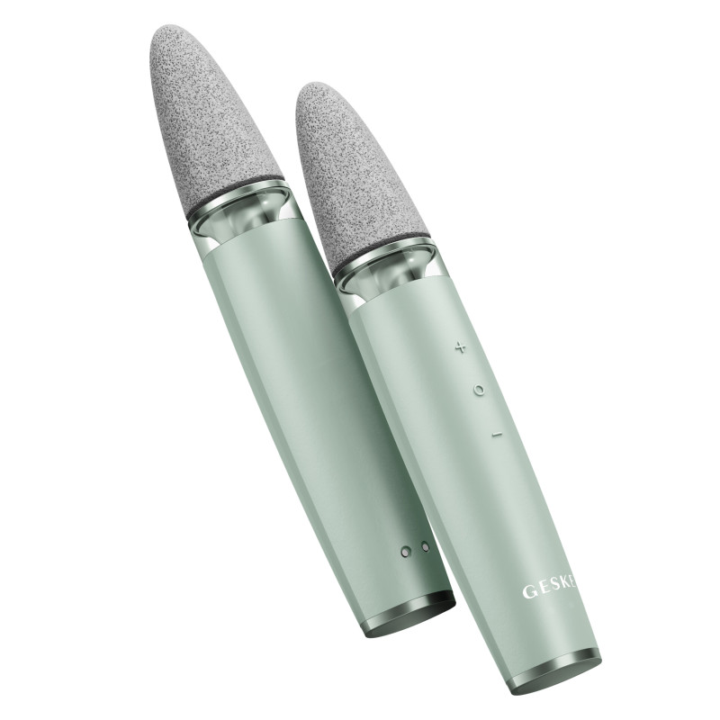 Шліфувальна пилка для стоп з додатковими насадками GESKE Electric Pumice Foot Smoothing Multi-Pen 8 в 1 green