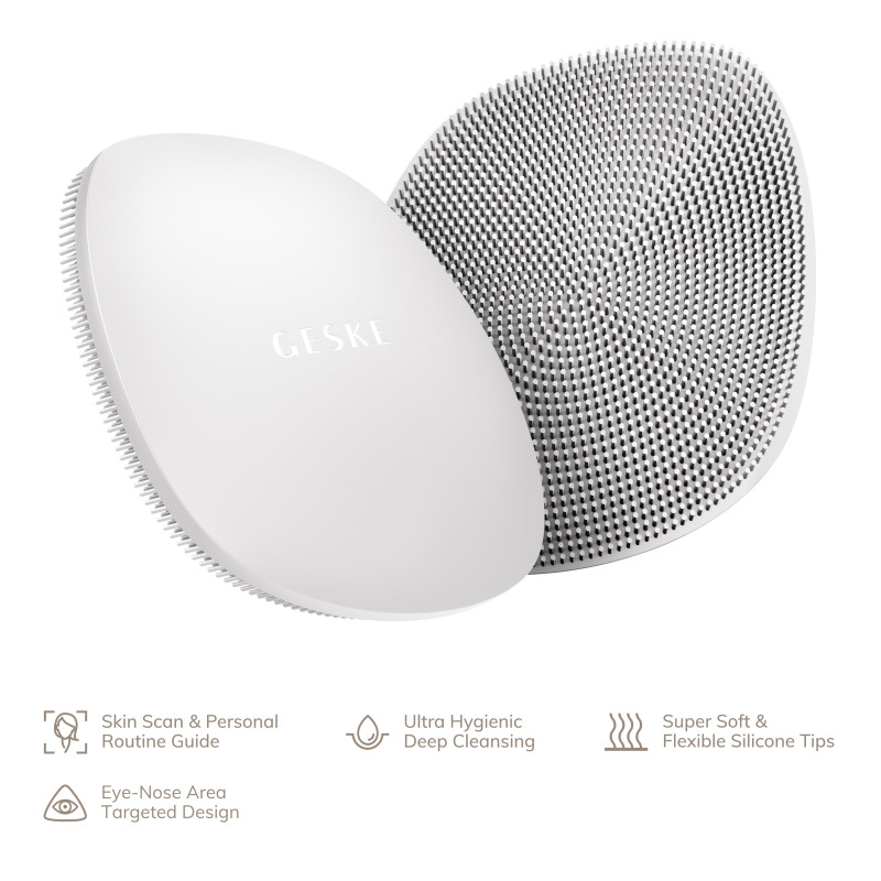 Щітка для обличчя GESKE Facial Brush 4 в 1 white